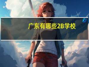 广东有哪些2B学校