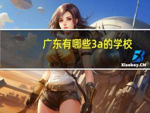 广东有哪些3a的学校
