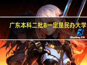 广东本科二批B一定是民办大学吗