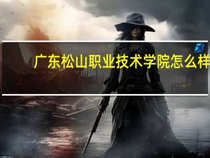 广东松山职业技术学院怎么样