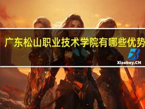 广东松山职业技术学院有哪些优势专业