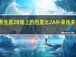 广东的考生是2B线上的但是比2A补录线多一分能补录吗