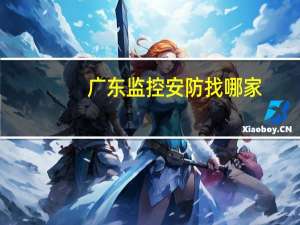 广东监控安防找哪家