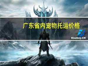 广东省内宠物托运价格