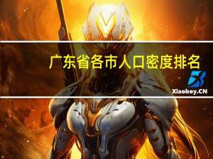 广东省各市人口密度排名