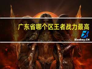 广东省哪个区王者战力最高