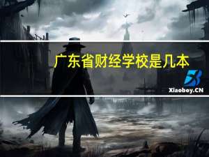 广东省财经学校是几本