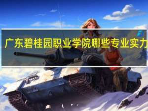 广东碧桂园职业学院哪些专业实力很强