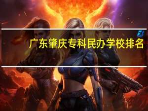 广东肇庆专科民办学校排名