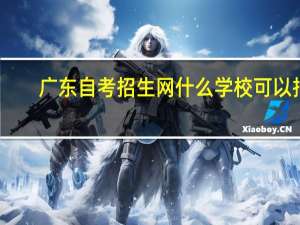 广东自考招生网什么学校可以报