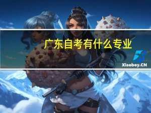 广东自考有什么专业