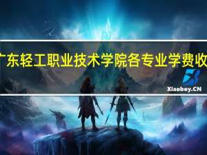 广东轻工职业技术学院各专业学费收费标准