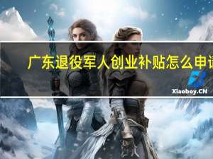 广东退役军人创业补贴怎么申请