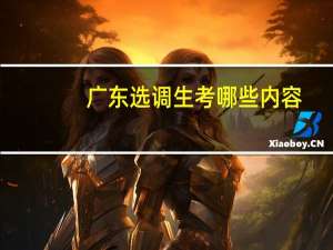 广东选调生考哪些内容