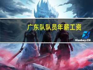 广东队队员年薪工资（广东队队员）