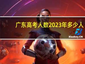 广东高考人数2023年多少人