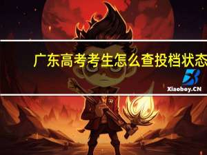 广东高考考生怎么查投档状态
