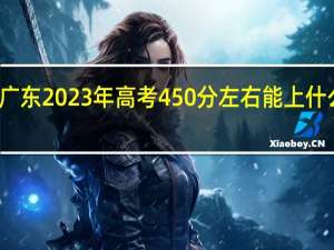 广东2023年高考450分左右能上什么大学