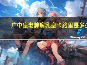 广中皇老牌腐乳皇卡路里是多少