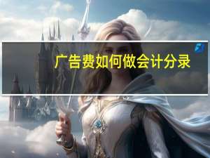 广告费如何做会计分录
