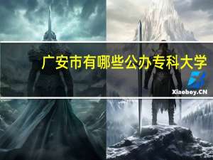 广安市有哪些公办专科大学