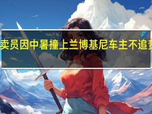 广州一外卖员因中暑撞上兰博基尼 车主不追责双方和平解决
