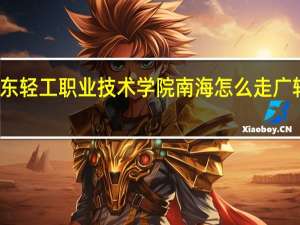 广州南站到广东轻工职业技术学院南海怎么走 广轻工业职业技术学院