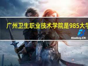 广州卫生职业技术学院是985大学吗