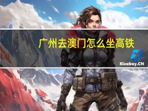 广州去澳门怎么坐高铁