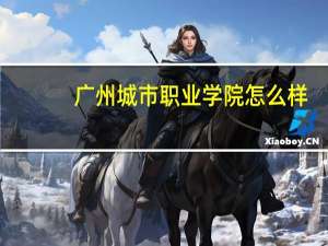 广州城市职业学院怎么样