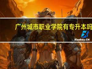 广州城市职业学院有专升本吗