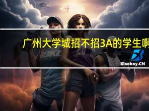 广州大学城招不招3A的学生啊