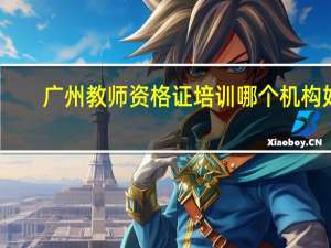 广州教师资格证培训哪个机构好