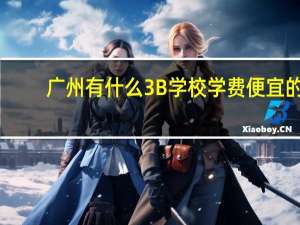 广州有什么3B学校学费便宜的