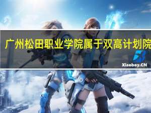 广州松田职业学院属于双高计划院校吗