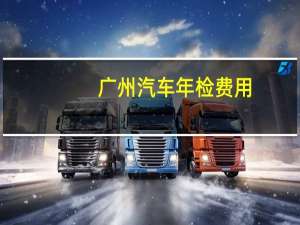 广州汽车年检费用