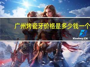 广州烤瓷牙价格是多少钱一个，现在做一颗烤瓷牙在广州是什么样的价格