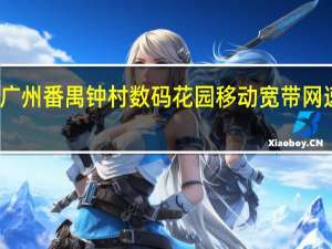 广州番禺钟村数码花园移动宽带网速如何