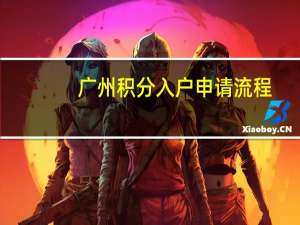 广州积分入户申请流程