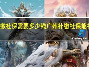 广州补缴社保需要多少钱广州补缴社保能补缴多长时间