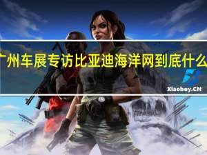 广州车展专访比亚迪海洋网 到底什么情况嘞