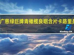 广慈 绿巨牌青橄榄良咽含片卡路里是多少