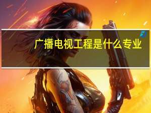 广播电视工程是什么专业