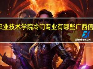 广西信息职业技术学院冷门专业有哪些 广西信息职业技术学院