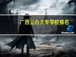 广西公办大专学校排名