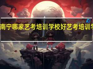 广西南宁哪家艺考培训学校好 艺考培训学校哪家好