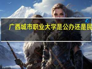 广西城市职业大学是公办还是民办
