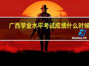 广西学业水平考试成绩什么时候出