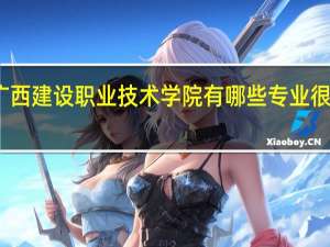 广西建设职业技术学院有哪些专业很受欢迎