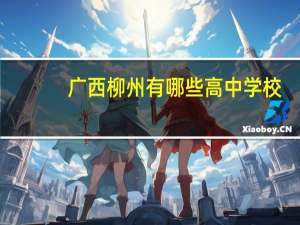 广西柳州有哪些高中学校